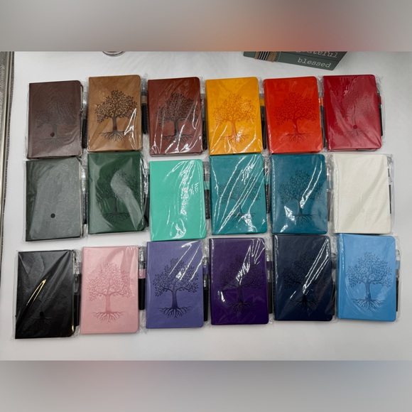 Tree of Life Leather Bound Journal Notebook - Pick One Color - Picture 8 of 9